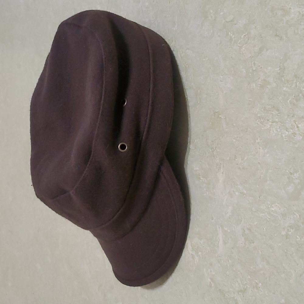 olive Stefeno cap, wool blend, sz S